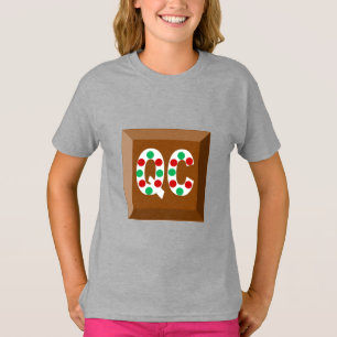Meisjes Basis T-shirt CHOCOLADE QUEBEC