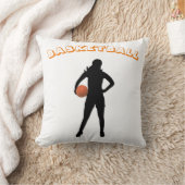 Meisjes Basketbal Custom Sierkussen (Deken)