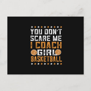 Meisjes Basketball Coach   Basketballiefhebber Briefkaart