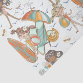 Meisjes Beach Party Tissuepapier (Detail)