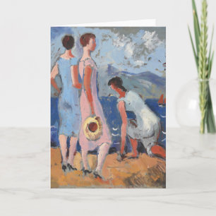 Meisjes bij het Zee Christopher Wood Kaart