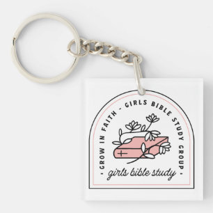 Meisjes bijbelstudiegroep leesgroep esthetisch sleutelhanger