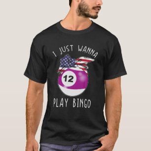 Meisjes bingo S voor vrouwelijke speler wil ik gew T-shirt