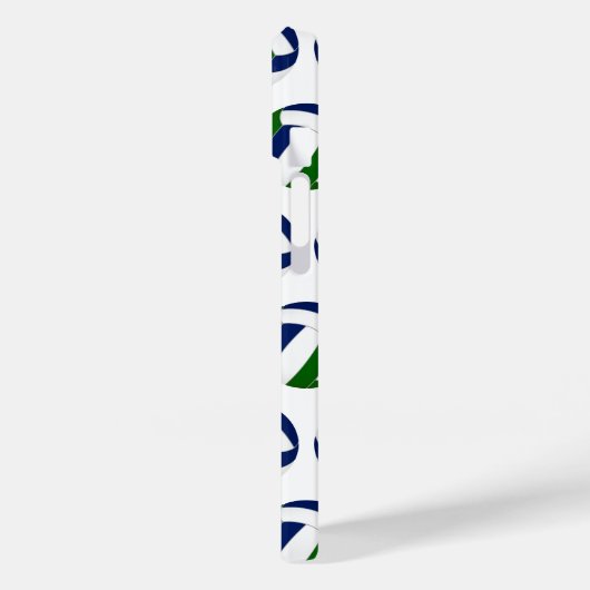 Meisjes blauw groen volleyballen patroon Case-Mate iPhone case (Achterkant / Links)