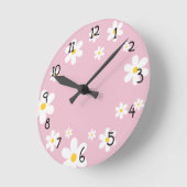 Meisjes Bloemen Daisy Roze Klok (Hoek)