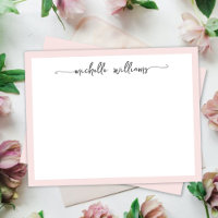 Meisjes Blush Stylish Calligraphy Script Signature