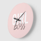 Meisjes blush typografie script, baas grote klok (Hoek)