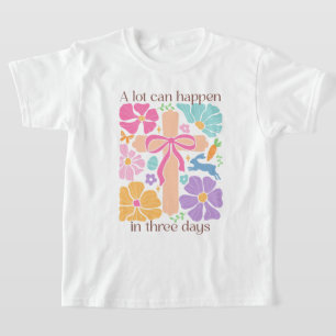 Meisjes Boho Christelijk Paaskruis T-shirt