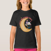 Meisjes Boho Retro "Moon Child" Basic T-shirt (Voorkant)