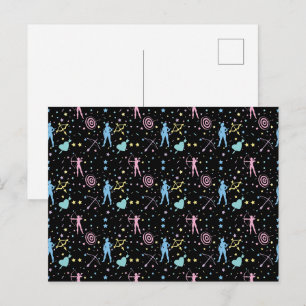 Meisjes Boogschieten - Girly Hearts Stars Archer Briefkaart
