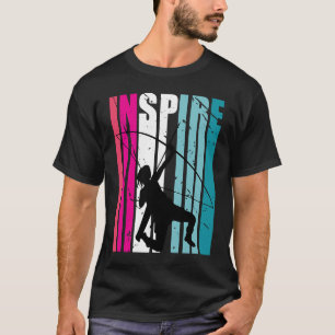 Meisjes boogschieten inspireren coach boogschutter t-shirt