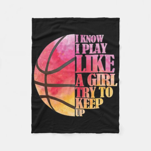 Meisjes Bysketbyll Gift- Speel als een meisje Fleece Deken (Voorkant)