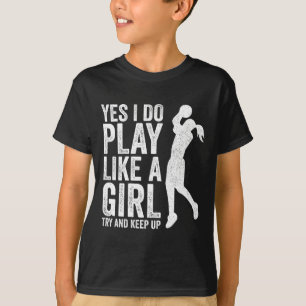 Meisjes Bysketbyll Speler Kleding Citaten Gift Pla T-shirt