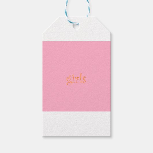 meisjes cadeaulabel (Voorkant)