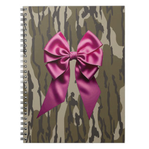Meisjes Camo Pink Ribbon Bow Bottomland Camo Notitieboek