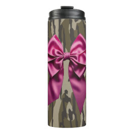 Meisjes Camo Pink Ribbon Bow Bottomland Camo Thermosbeker
