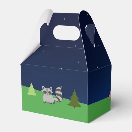 Meisjes Camping Kamperen Uit Verjaardagsfeestje Fa Bedankdoosjes (Achterkant)