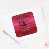 Meisjes Cheerleading Cheerleader Flyer Sticker (Envelop)