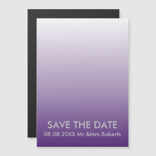 Meisjes Chic minimalist ombre lila lavender paars Magnetische Uitnodiging