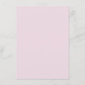 Meisjes Cocktail Brunch Roze Rood Handgeschreven Menu (Achterkant)