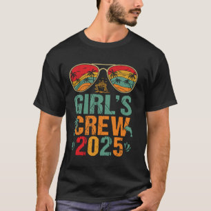 Meisjes Cruise 2025 Vrouwen Zeiltocht Vakantie Lie T-shirt