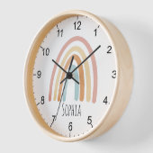 Meisjes Cute Boho Waterverf Rainbow en naam (Hoek)