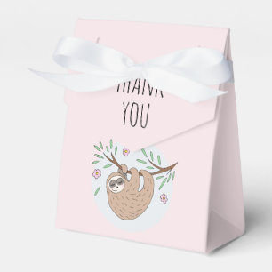 Meisjes Cute Slapende Baby shower Bedankdoosjes