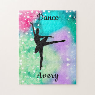 Meisjes Dance Waterverf met drijvende harten Legpuzzel