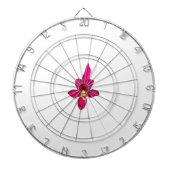 Meisjes design, lichtgoud, paars rood dartbord (Voorkant)