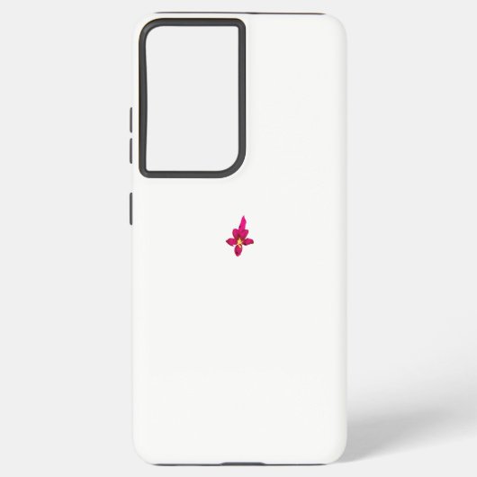 Meisjes design, lichtgoud, paars rood samsung galaxy hoesje (Achterkant)