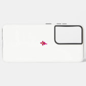 Meisjes design, lichtgoud, paars rood samsung galaxy hoesje (Linkerkant)