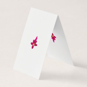 Meisjes design, lichtgoud, paars rood visitekaartjes