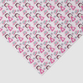 Meisjes die plaatsen zoeken tissuepapier (Detail)