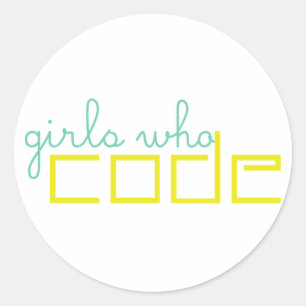 Meisjes die Sticker coderen