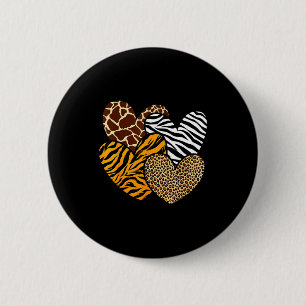 Meisjes dierprint kleding kinderen cheeta luipaard ronde button 5,7 cm