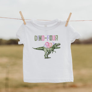 Meisjes Dino-Vier Feestshirt Kinder Shirts
