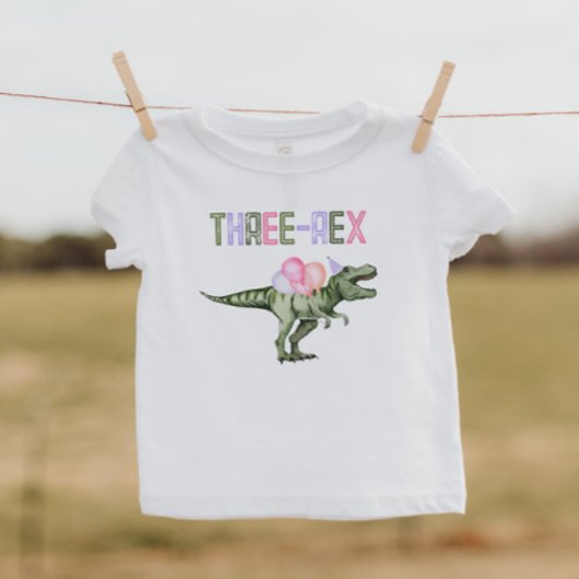 Meisjes Dinosaur Three-Rex Shirt