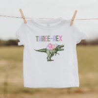 Meisjes Dinosaur Three-Rex T-shirt