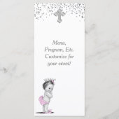 Meisjes Doop Doop Menu Programma (Voorkant)