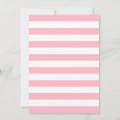 Meisjes Doop Uitnodiging - Roze Goud Wit (Achterkant)