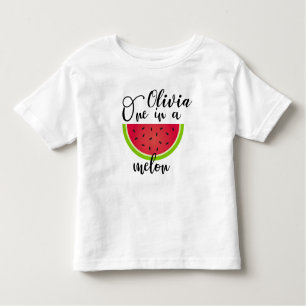 Meisjes een op een meloen eerste verjaardag T-shir Kinder Shirts