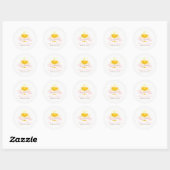 Meisjes Eerste Heilige Communie Ronde Sticker (Vel)