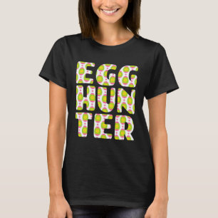 Meisjes Ei Jacht Groen Roze Ei Hunter Print T-shirt
