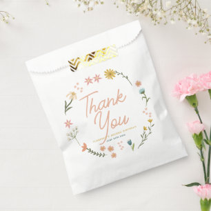Meisjes Elegante Roze Boho Wilde Bloemen Meisjes V Bedankzakje