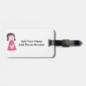 Meisjes en handtassen bagagelabel (Achterkant horizontaal)