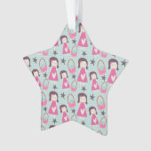 Meisjes en handtassen ornament (voorkant)