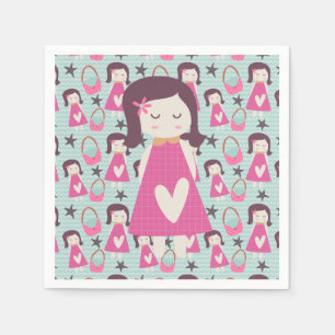 Meisjes en handtassen servet