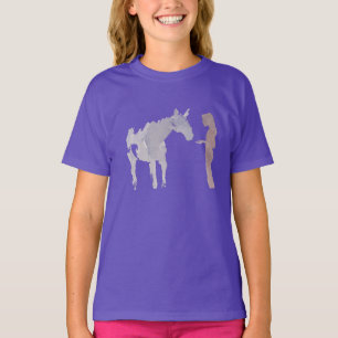 Meisjes en paarden t-shirt