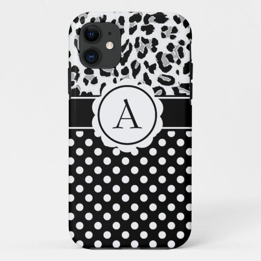 Meisjes en stippen drukken monogram Hoesje-Mate i Case-Mate iPhone Case (Achterkant)