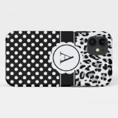 Meisjes en stippen drukken monogram Hoesje-Mate i Case-Mate iPhone Case (Achterkant (horizontaal))